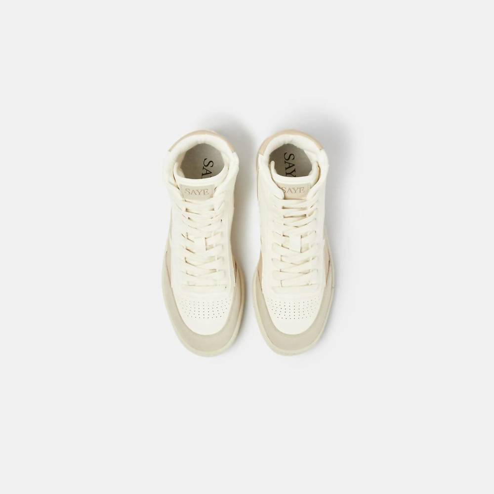 NEW SAYE women's m89 high sneakers in almond - Picture 4 of 6